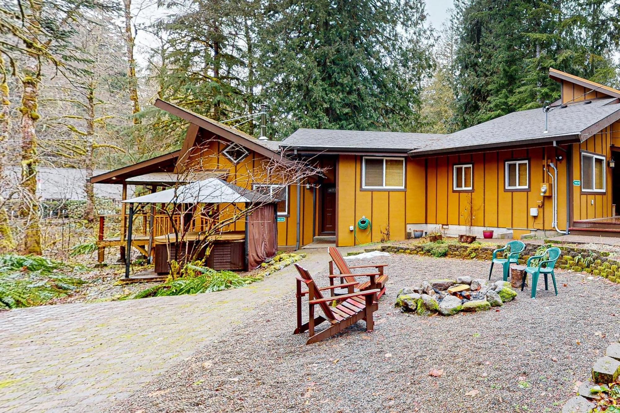 Creekside Cabin Rhododendron Exteriör bild